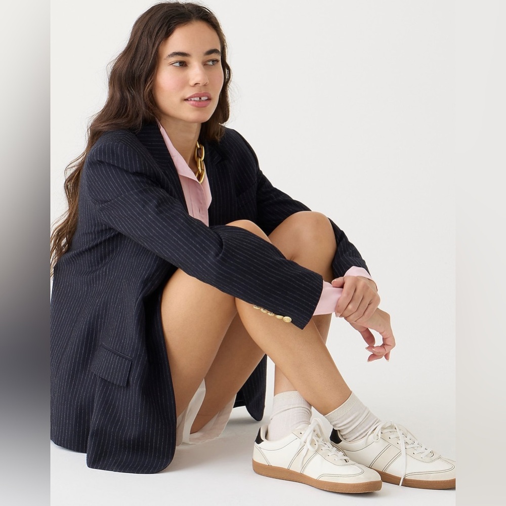 New J.Crew field sneakers in natural black size 7.5 - Picture 2 of 5